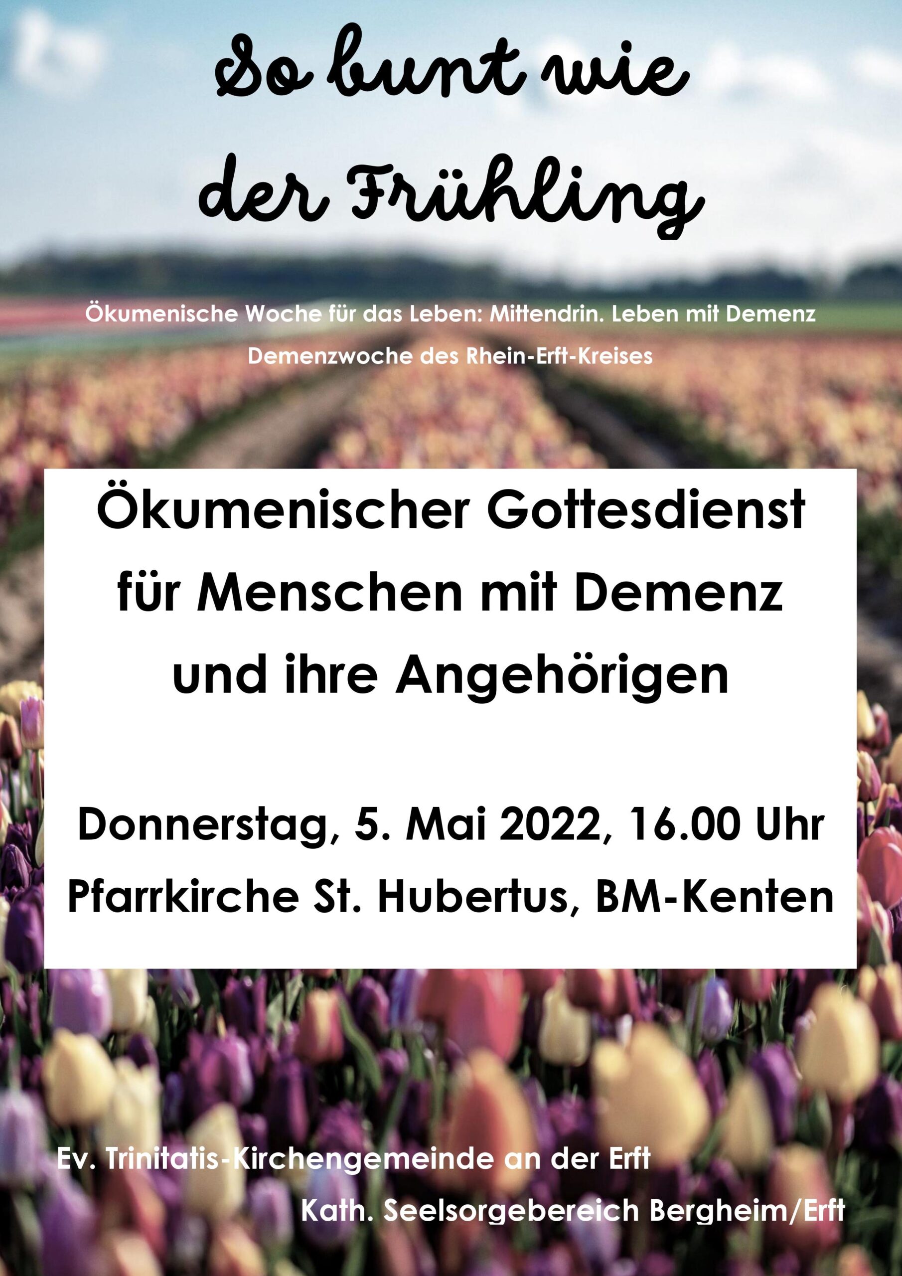 You are currently viewing 05. Mai – Ökumenischer Gottesdienst für Menschen mit Demenz und ihre Angehörigen