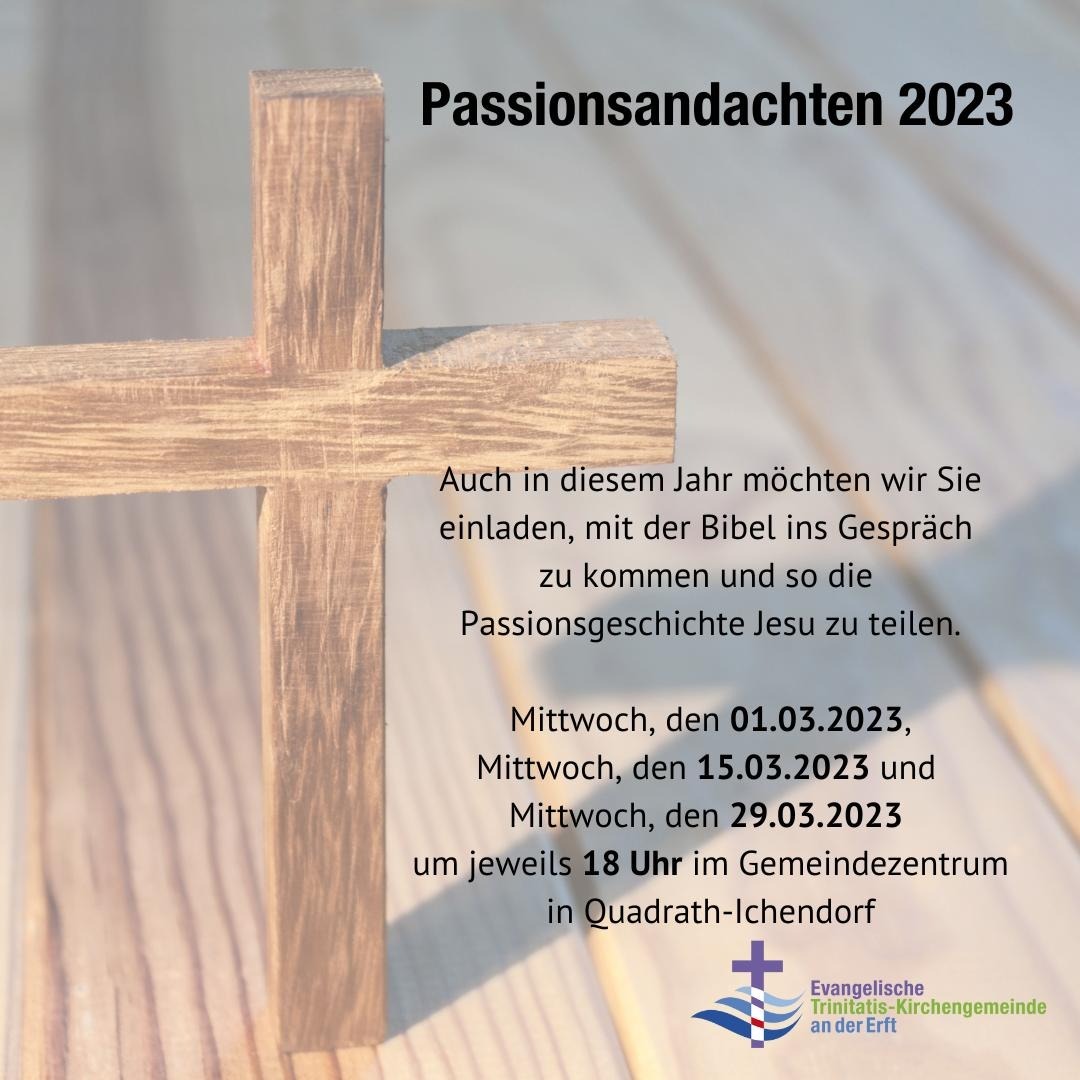 Du betrachtest gerade Passionsandachten 2023