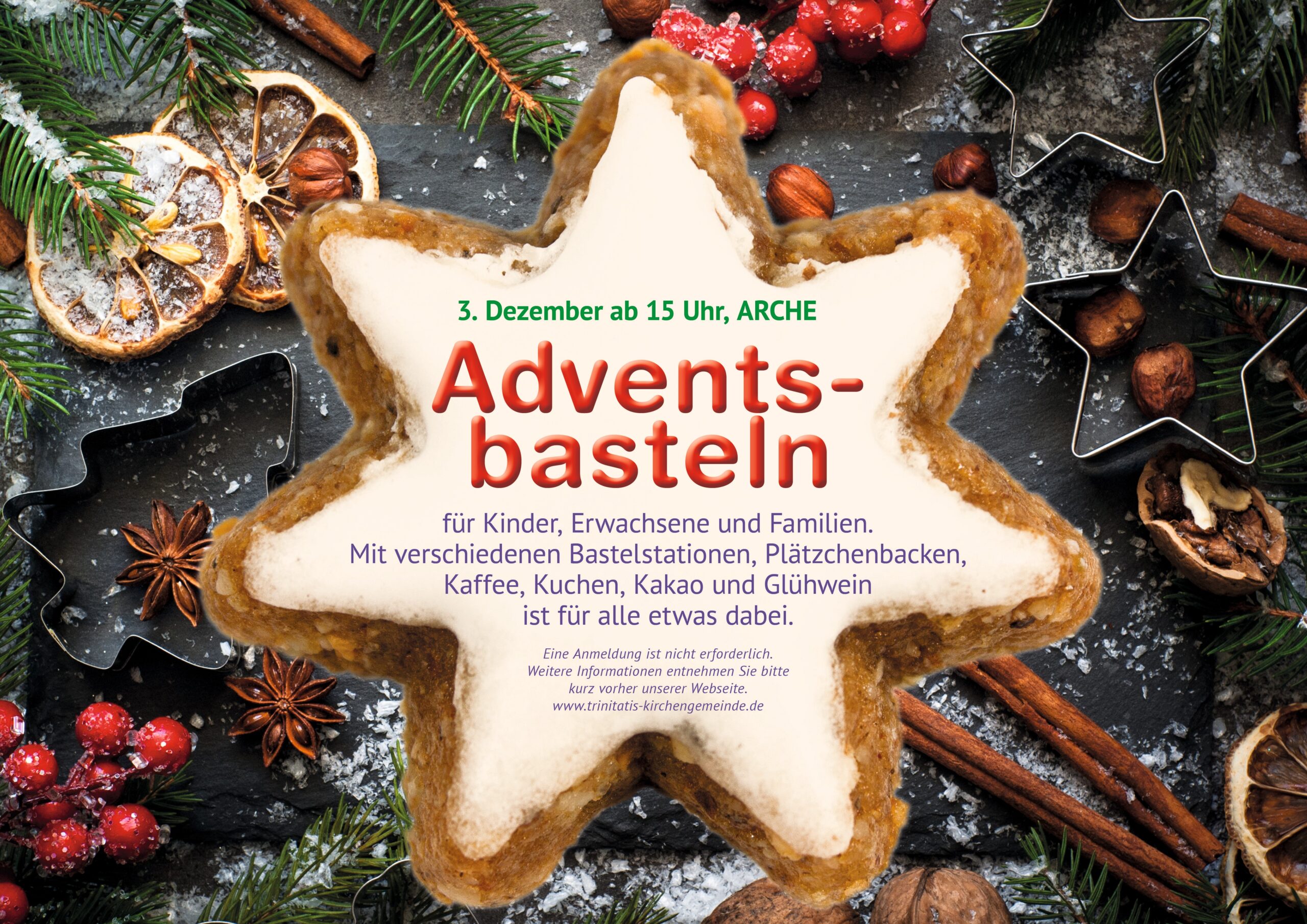 Mehr über den Artikel erfahren 1. Advent: Adventsbasteln in der Arche Bergheim