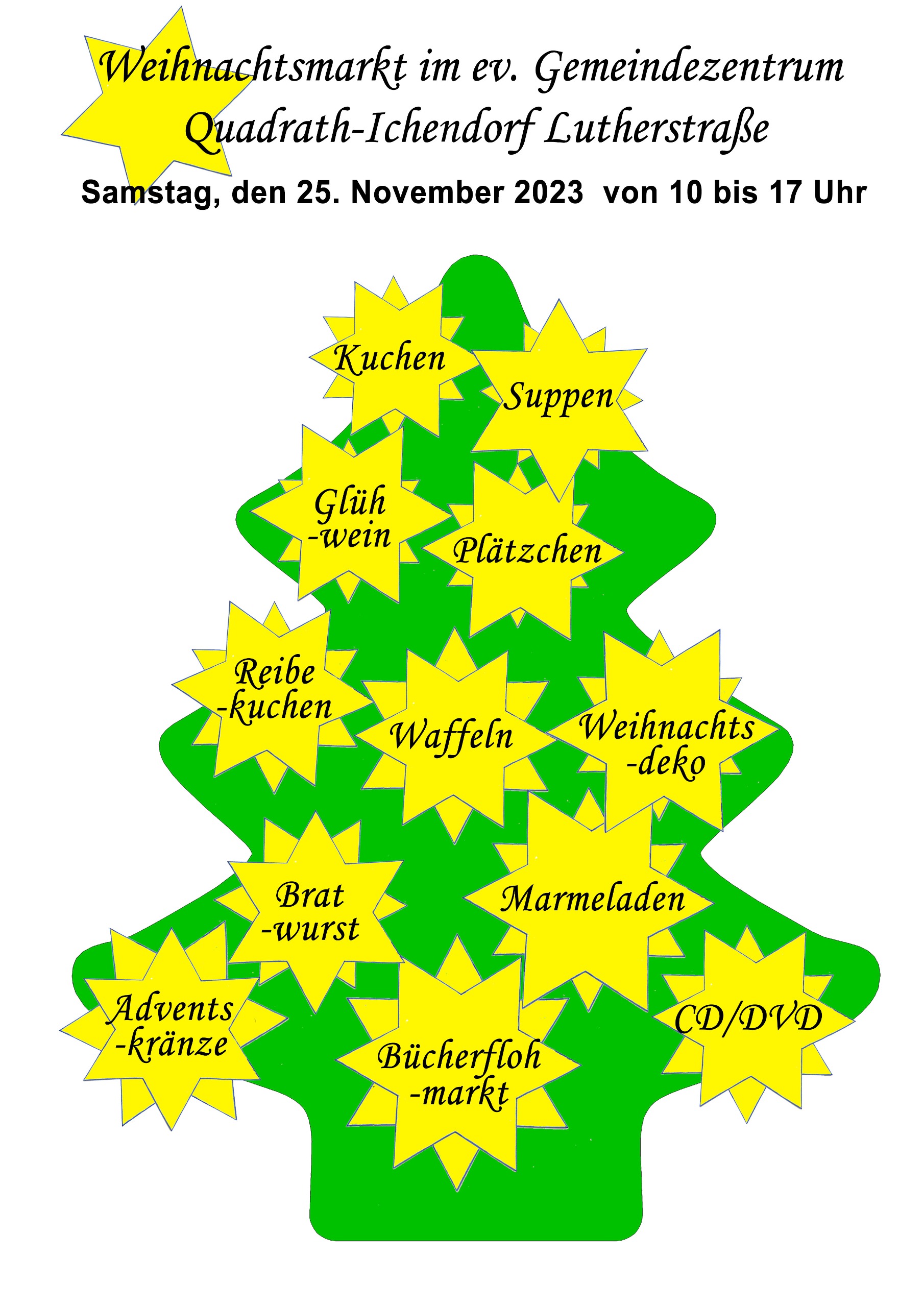 Mehr über den Artikel erfahren Weihnachtsmarkt am 25. November 2023