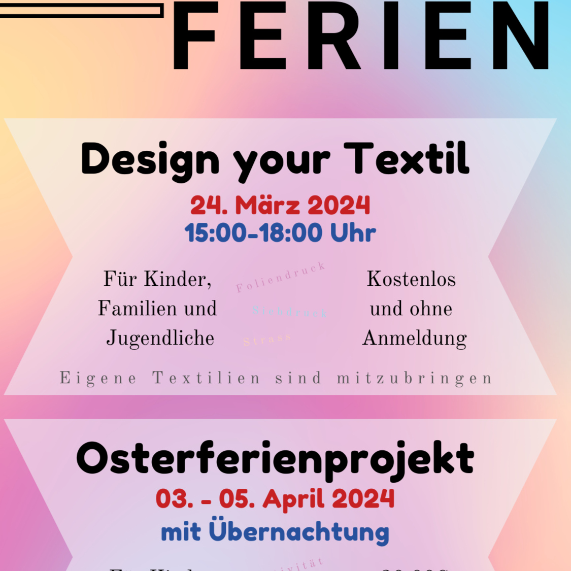 Mehr über den Artikel erfahren 24.03.2024 – Aktionstag Design your Textil