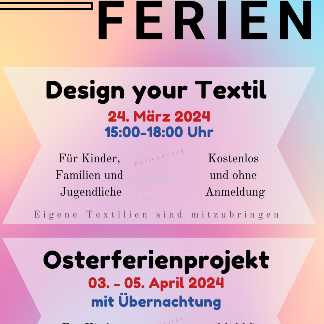 Read more about the article 24.03.2024 – Aktionstag Design your Textil