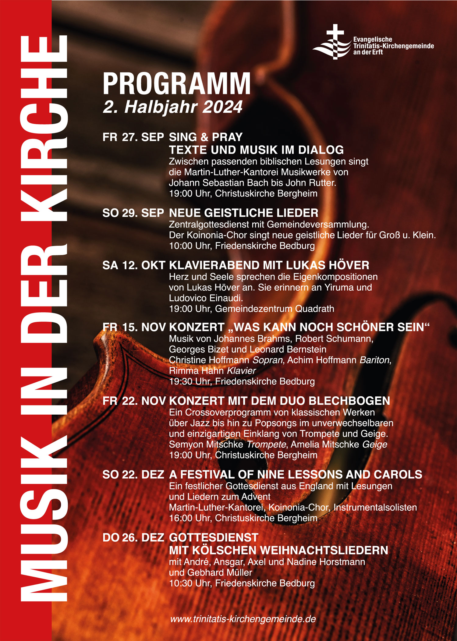 Mehr über den Artikel erfahren Musikprogramm im 2. Halbjahr 2024