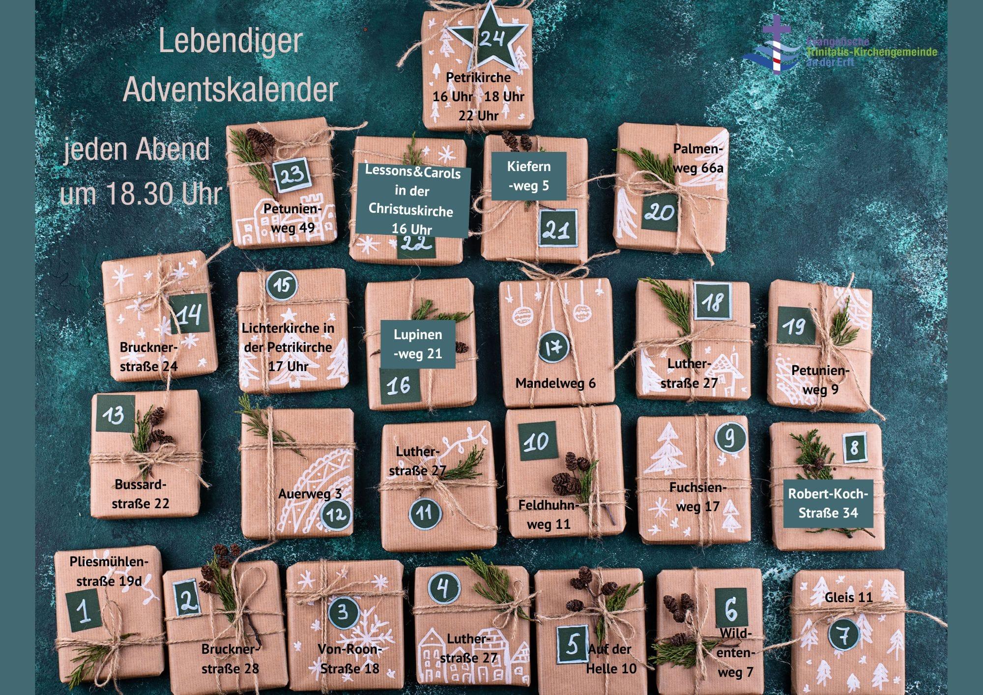 Mehr über den Artikel erfahren Lebendiger Adventskalender 2024