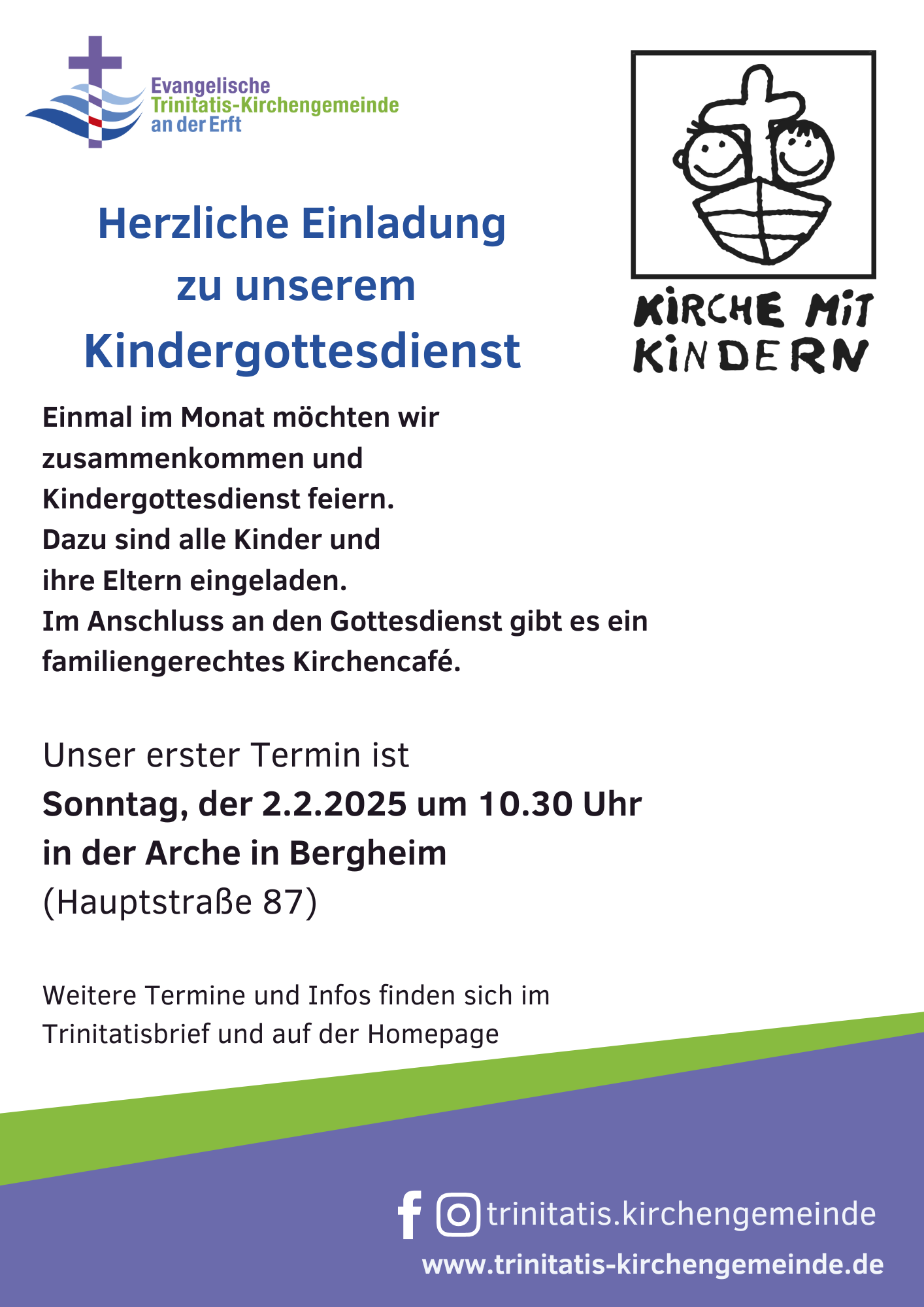 Mehr über den Artikel erfahren 1. Kindergottesdienst am 02.02.2025, 10:30 Uhr