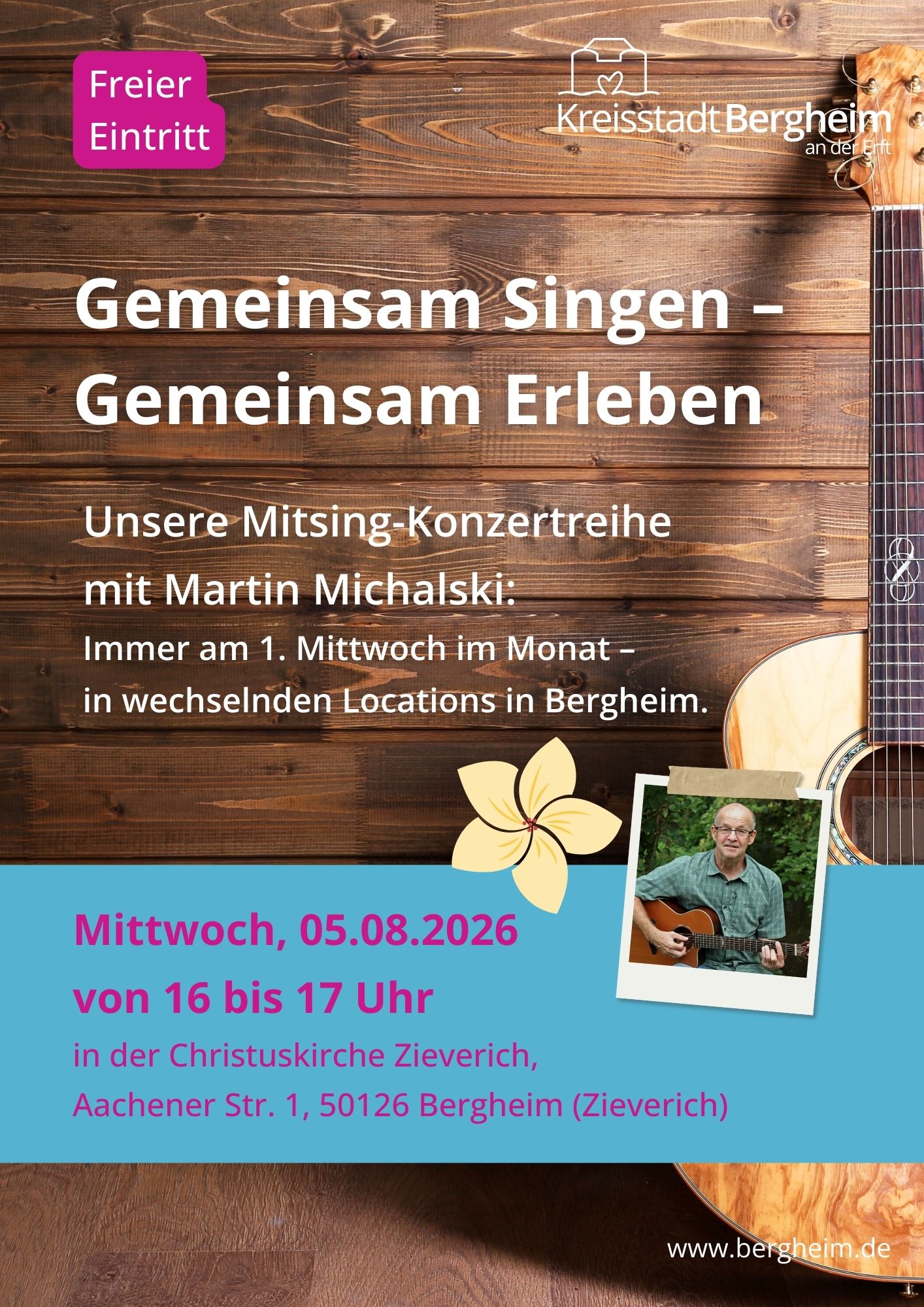 Du betrachtest gerade 05.08.2026 – Gemeinsam Singen – Gemeinsam Erleben